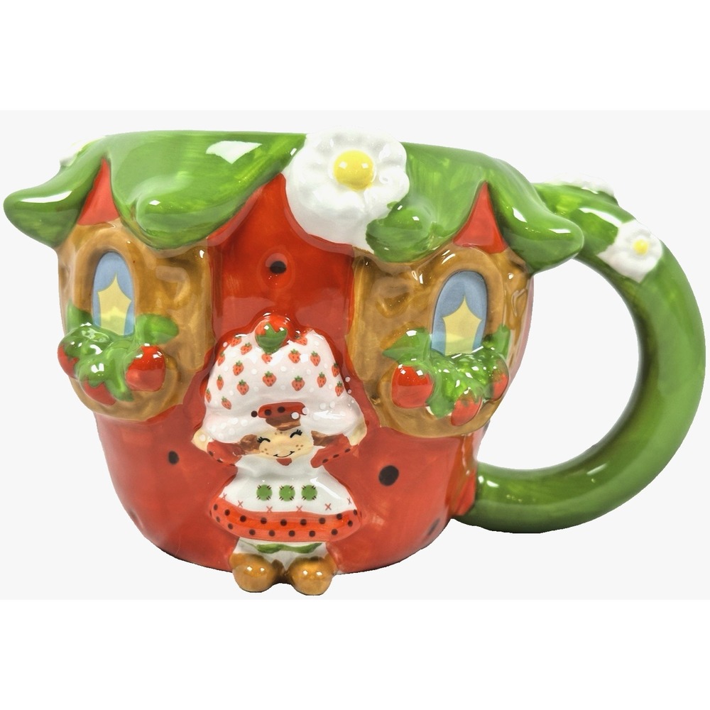 Strawberry Shortcake Cottage Cottage House Mug 19 oz Ceramic Tea Coffee Cup Cute